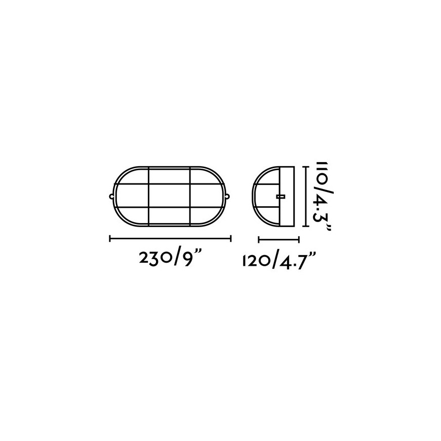 FARO 70998 - Spoljašnja zidna lampa CABO 1xE27/60W/230V IP65