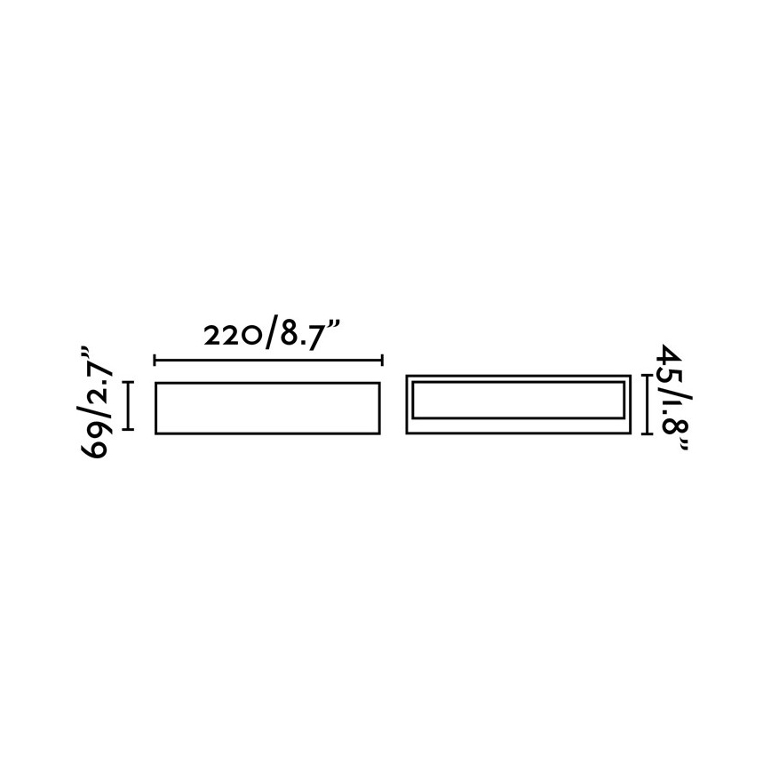 FARO 71052 - LED Spoljna zidna lampa TOLUCA LED/16W/230V IP65