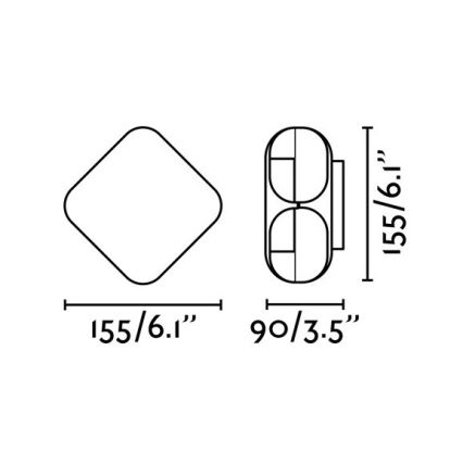 FARO 71212 - Spoljna zidna LED svetiljka BU-OH LED/12W/230V IP65