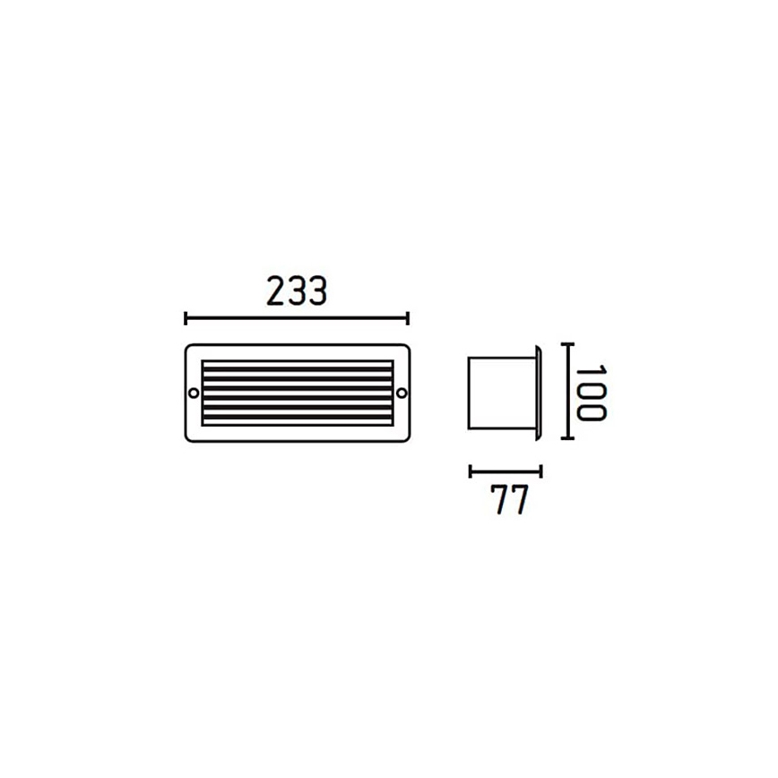 FARO 71480 - Spoljašnja zidna lampa ESCA 1xE27/40W/100-240V IP44