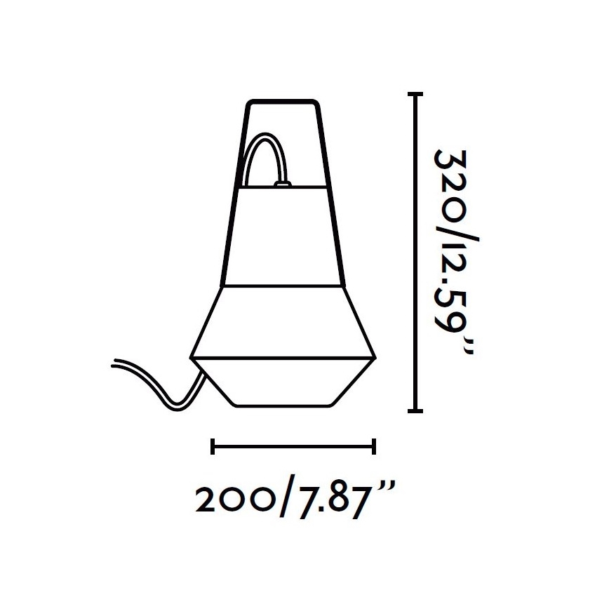 FARO 71562 - Spoljašnja viseća lampa CAT 1xE27/20W/230V IP54