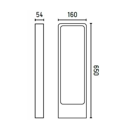 FARO 75520 - LED Spoljna lampa DAS LED/5W/230V IP54