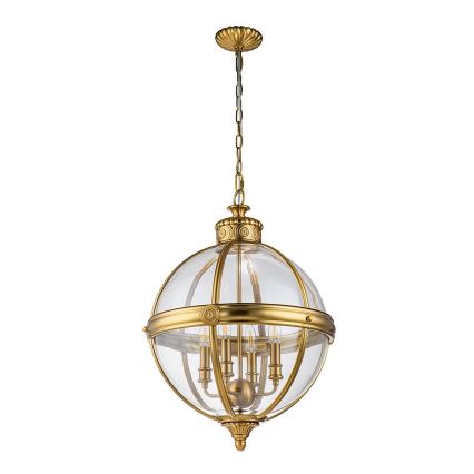 Feiss - Luster na lancu ADAMS 4xE14/60W/230V zlatna