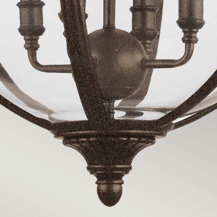 Feiss - Luster na lancu ADAMS 4xE14/60W/230V bronzana