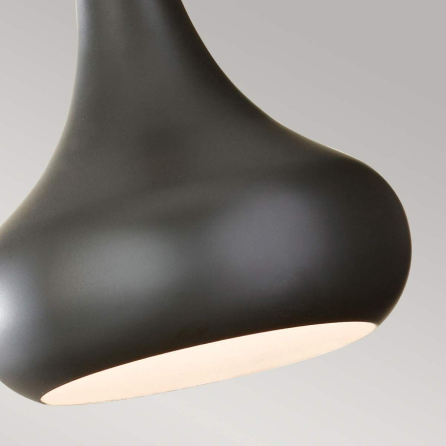 Feiss - Luster na sajli BESO 1xE27/60W/230V prečnik 17,9 cm crna/bakarna