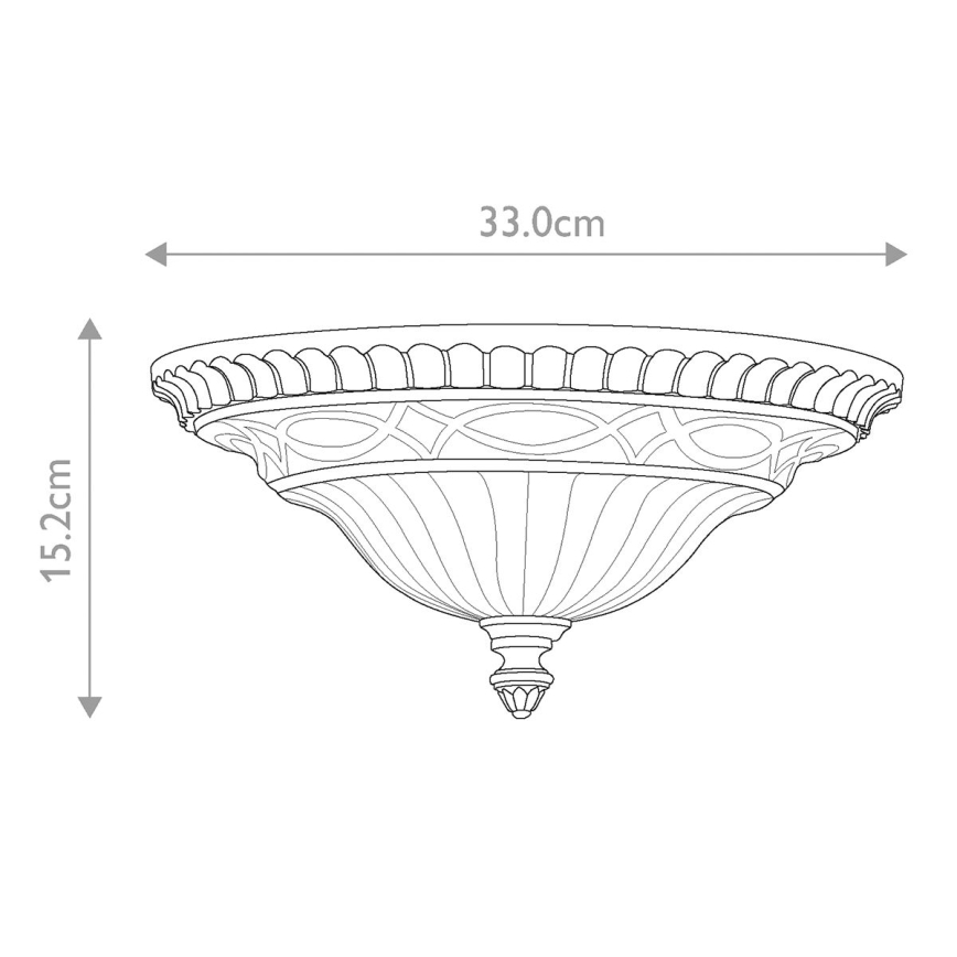 Feiss - Plafonjera DRAWING ROOM 2xE27/60W/230V