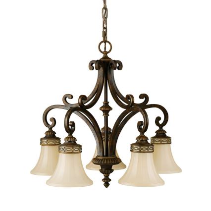 Feiss - Luster na lancu DRAWING ROOM 5xE27/60W/230V