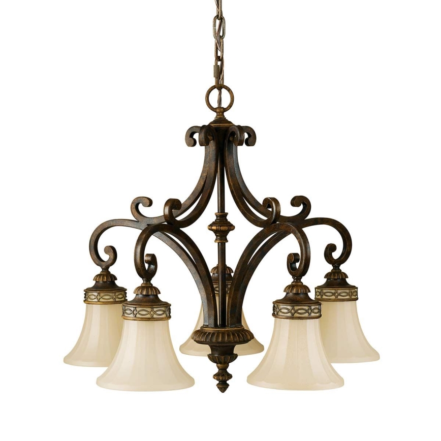 Feiss - Luster na lancu DRAWING ROOM 5xE27/60W/230V
