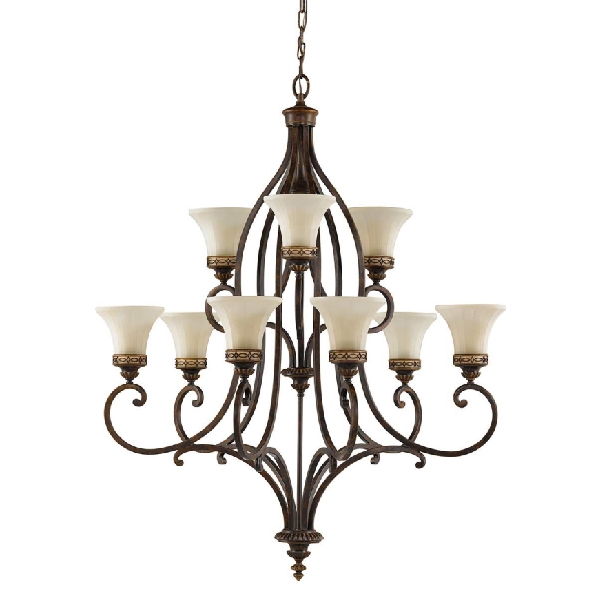 Feiss - Luster na lancu DRAWING ROOM 9xE27/60W/230V