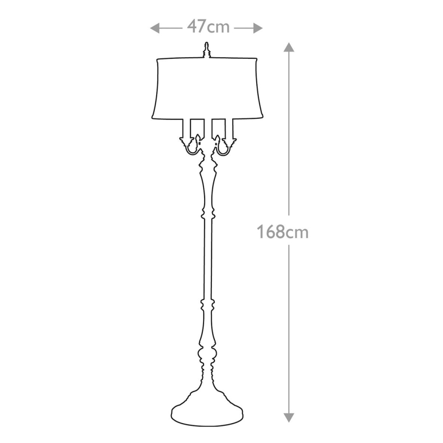 Feiss - Podna lampa GIBSON 4xE27/60W/230V