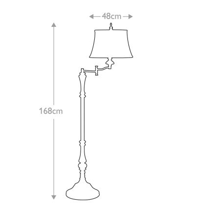 Feiss - Podna lampa GIBSON 1xE27/60W/230V