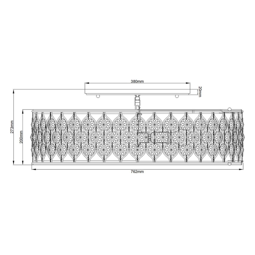 Feiss - Plafonjera LUCIA 6xE27/60W/230V