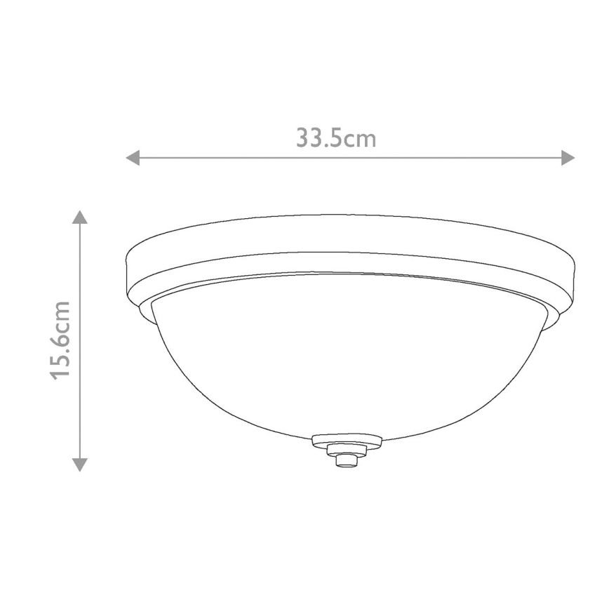 Feiss - Plafonjera za kupatilo MALIBU 2xE27/60W/230V IP44