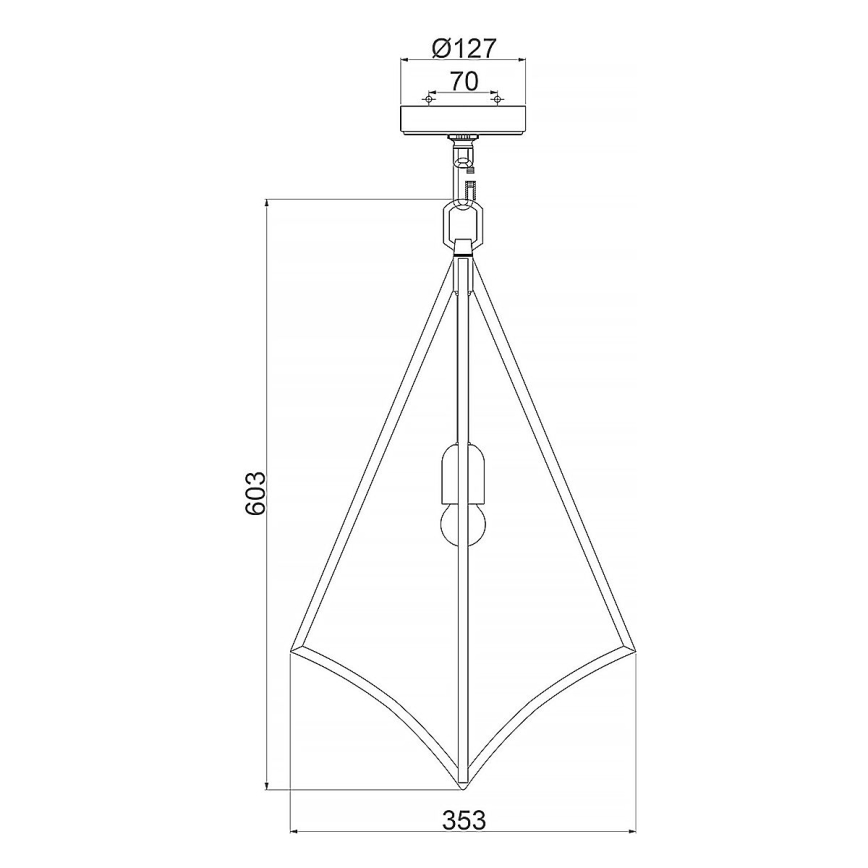 Feiss - Luster na lancu NICO 1xE27/60W/230V