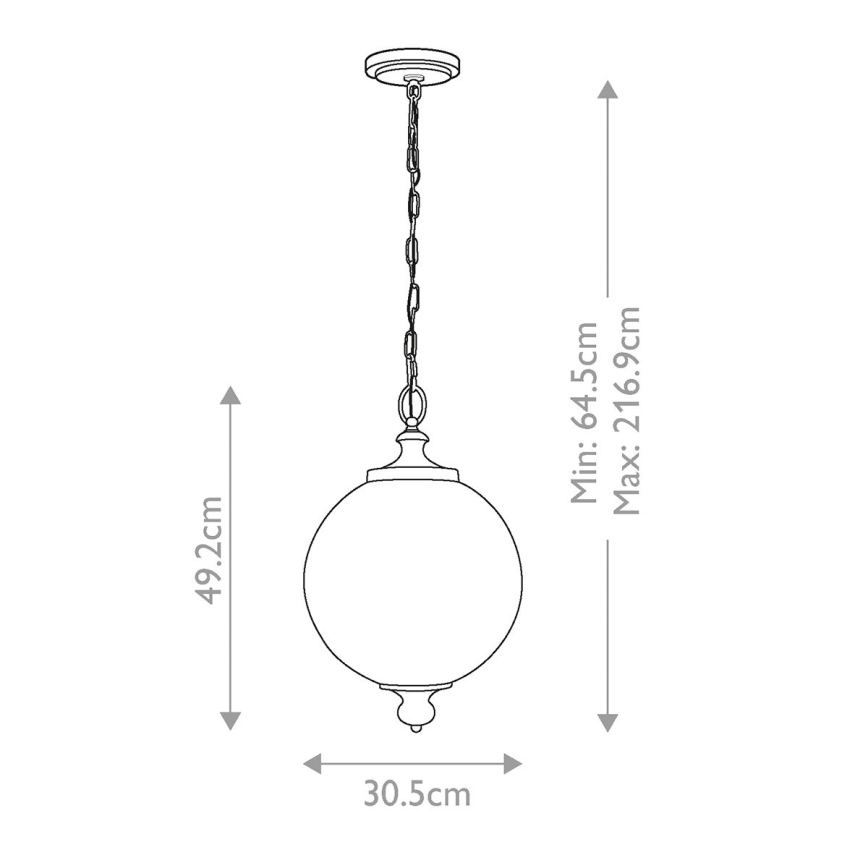 Feiss - Luster na lancu PARKMAN 1xE27/60W/230V