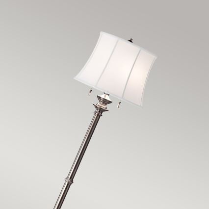 Feiss - Podna lampa STATEROOM 2xE27/60W/230V srebrno