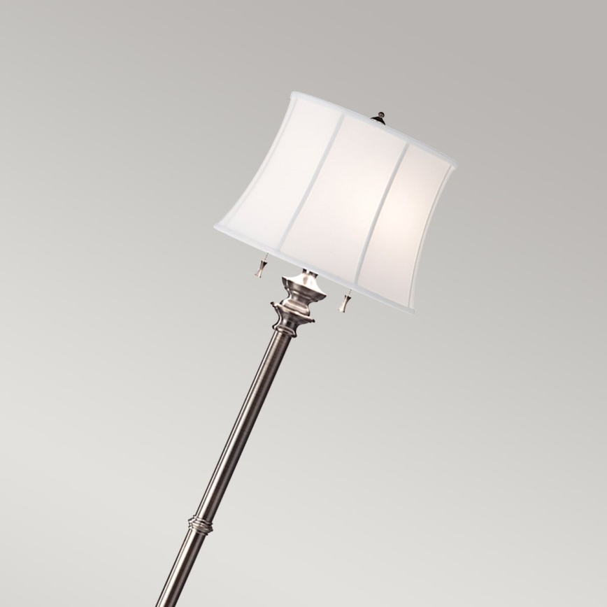 Feiss - Podna lampa STATEROOM 2xE27/60W/230V srebrno