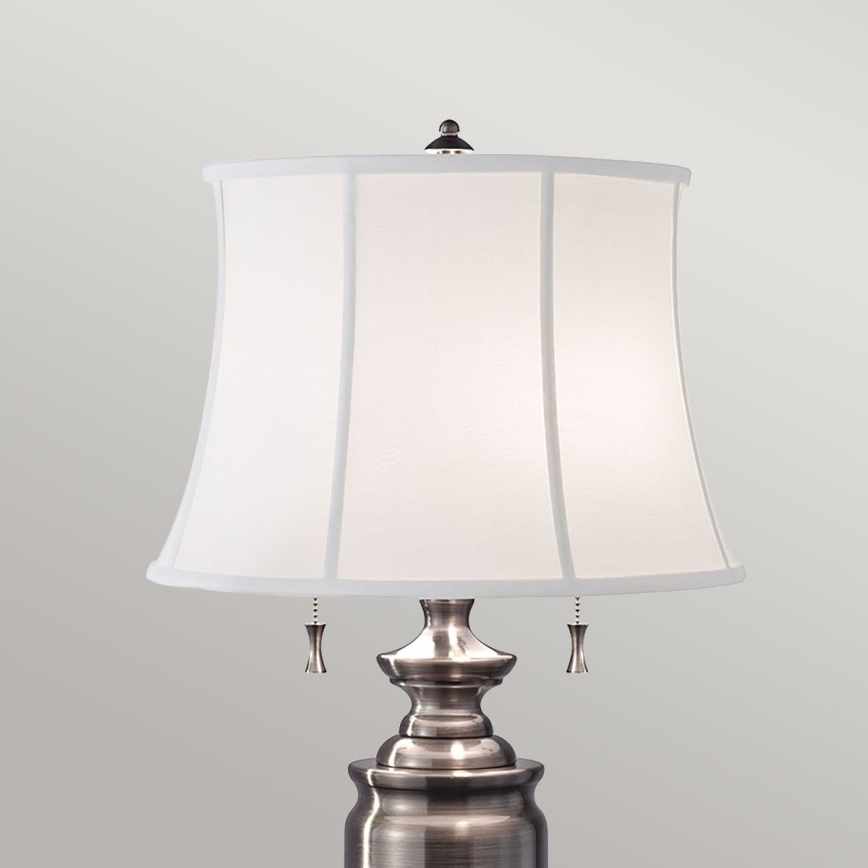 Feiss - Stona lampa STATEROOM 2xE27/60W/230V srebrno