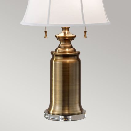 Feiss - Stona lampa STATEROOM 2xE27/60W/230V mesing