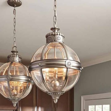Feiss - Luster na lancu ADAMS 3xE14/60W/230V bronzana