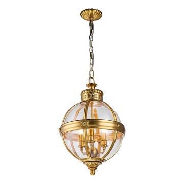 Feiss - Luster na lancu ADAMS 3xE14/60W/230V zlatna