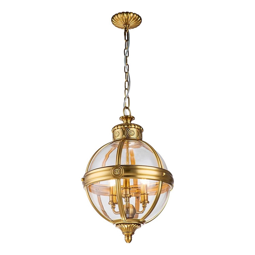 Feiss - Luster na lancu ADAMS 3xE14/60W/230V zlatna