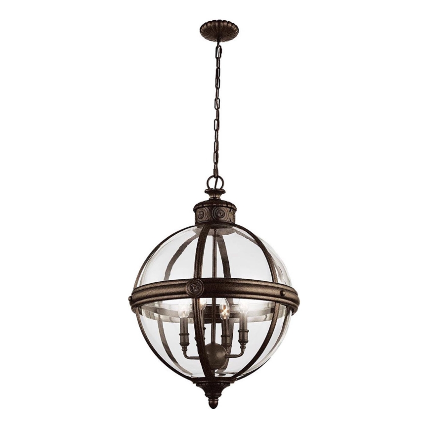 Feiss - Luster na lancu ADAMS 4xE14/60W/230V bronzana