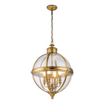 Feiss - Luster na lancu ADAMS 4xE14/60W/230V zlatna