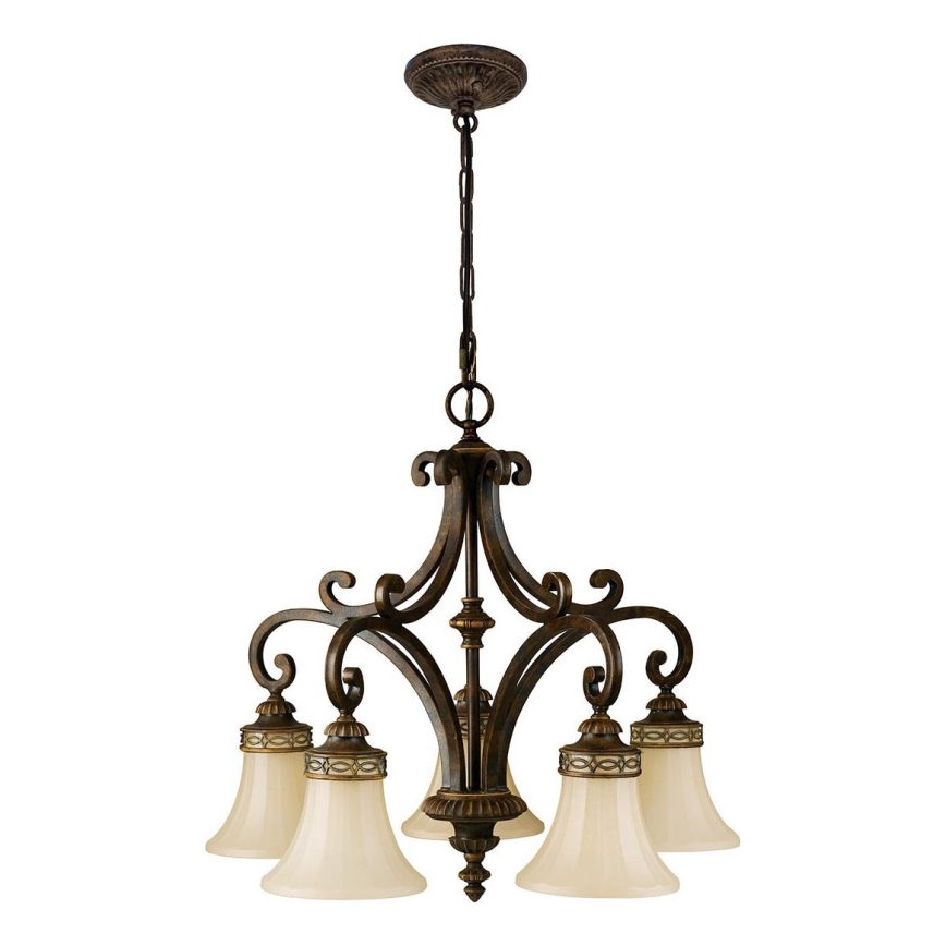 Feiss - Luster na lancu DRAWING ROOM 5xE27/60W/230V