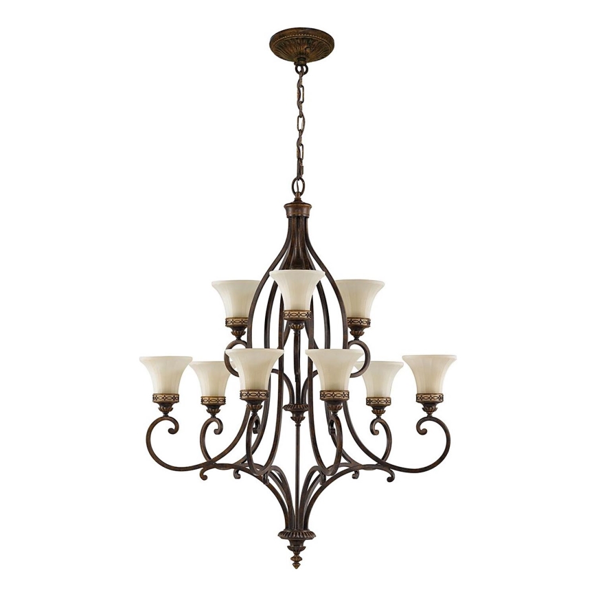 Feiss - Luster na lancu DRAWING ROOM 9xE27/60W/230V