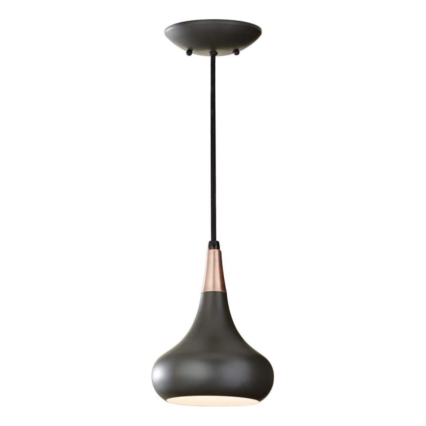 Feiss - Luster na sajli BESO 1xE27/60W/230V prečnik 17,9 cm crna/bakarna