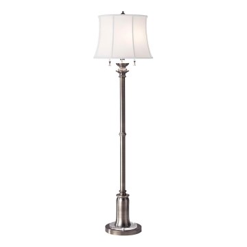 Feiss - Podna lampa STATEROOM 2xE27/60W/230V srebrno