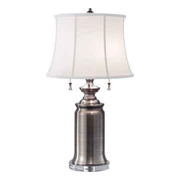 Feiss - Stona lampa STATEROOM 2xE27/60W/230V srebrno