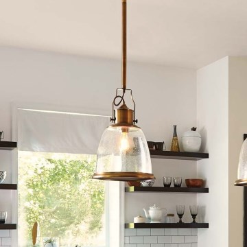 Feiss - Viseći luster HOBSON 1xE27/60W/230V bronzana