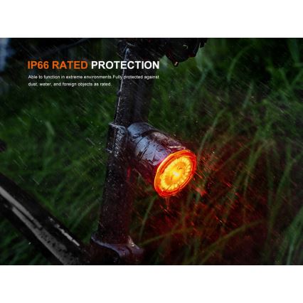 Fenix BC06R - LED Prigušivi punjivi žmigavac za bicikl LED/USB IP66 90 Im 24,5 h
