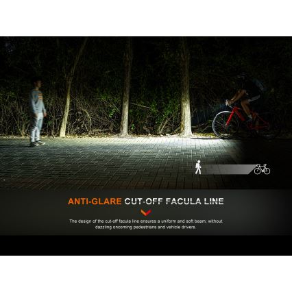 Fenix BC15R - LED Prigušiva punjiva lampa za bicikl LED/USB IP66 400 lm 31,5 h