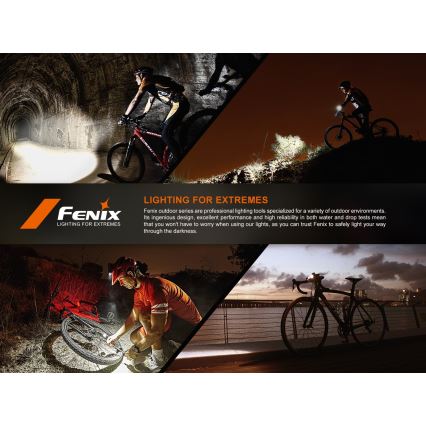 Fenix BC15R - LED Prigušiva punjiva lampa za bicikl LED/USB IP66 400 lm 31,5 h