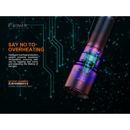 Fenix C7 - LED Prigušiva punjiva baterijska lampa 1xLED/1x21700 IP68 3000 lm 68 h