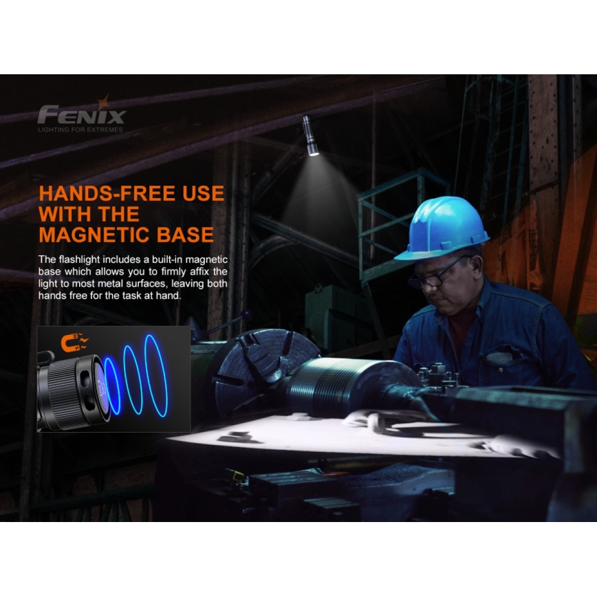 Fenix C7 - LED Prigušiva punjiva baterijska lampa 1xLED/1x21700 IP68 3000 lm 68 h