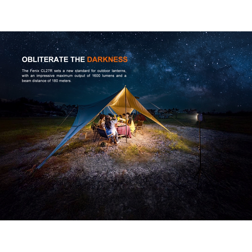Fenix CL27RGRE - LED Prigušiva punjiva lampa LED/USB IP66 1600 Im 285 h 5000 mAh