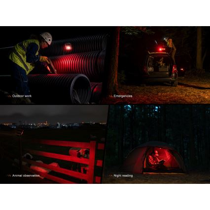 Fenix CL27RGRE - LED Prigušiva punjiva lampa LED/USB IP66 1600 lm 285 h