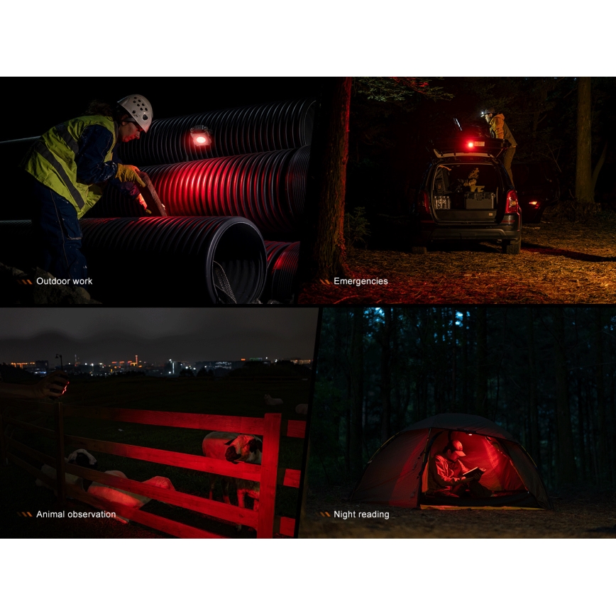 Fenix CL27RGRE - LED Prigušiva punjiva lampa LED/USB IP66 1600 lm 285 h