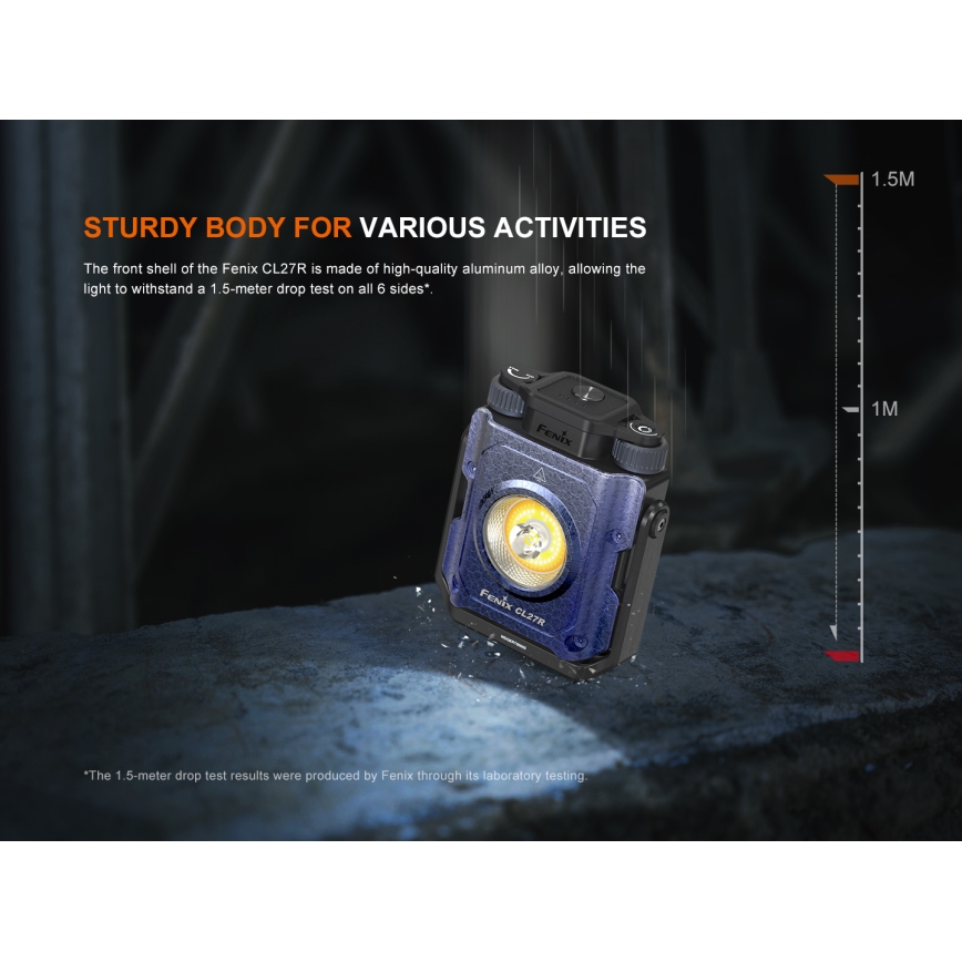 Fenix CL27RGRE - LED Prigušiva punjiva lampa LED/USB IP66 1600 lm 285 h