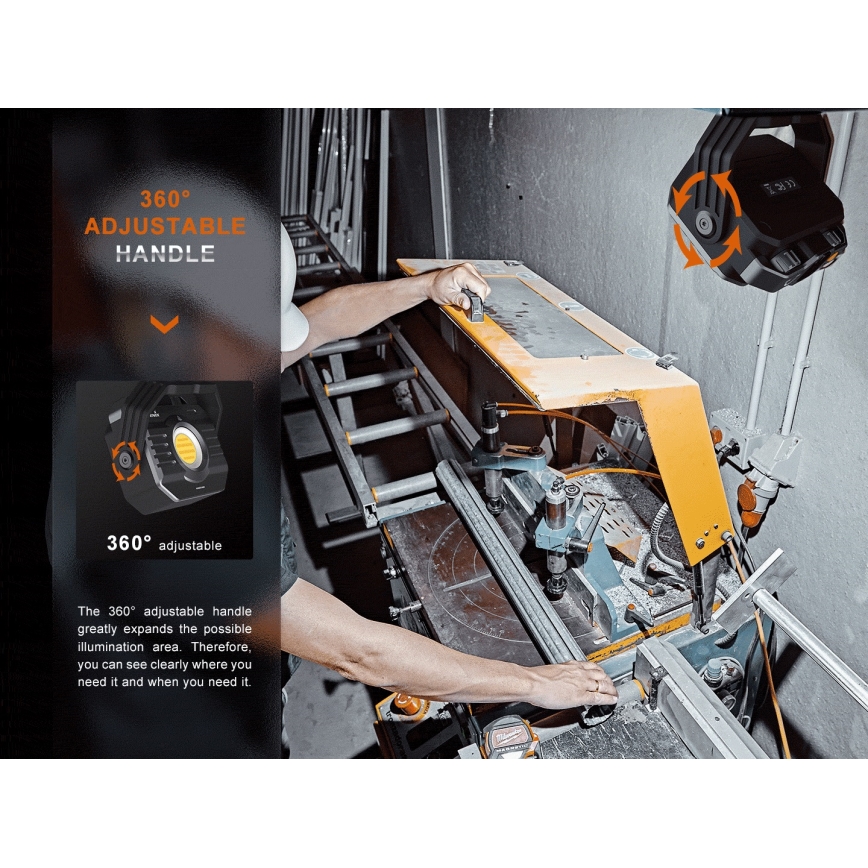 Fenix CL28R - LED Prigušivi punjivi reflektor sa powerbankom LED/USB IP66 2000 Im 360 h 10000 mAh