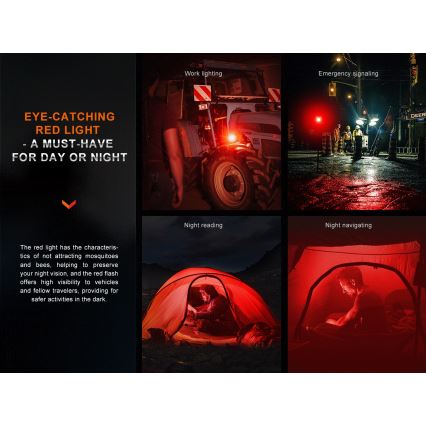 Fenix CL28R - LED Prigušivi punjivi reflektor sa powerbankom LED/USB IP66 2000 Im 360 h 10000 mAh