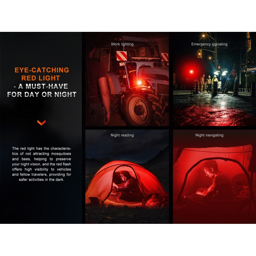 Fenix CL28R - LED Prigušivi punjivi reflektor sa powerbankom LED/USB IP66 2000 Im 360 h 10000 mAh
