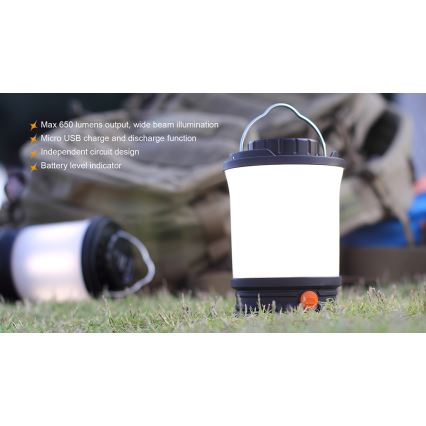 Fenix CL30R - LED Prenosna punjiva lampa LED/USB IPX7 650 Im 300 h