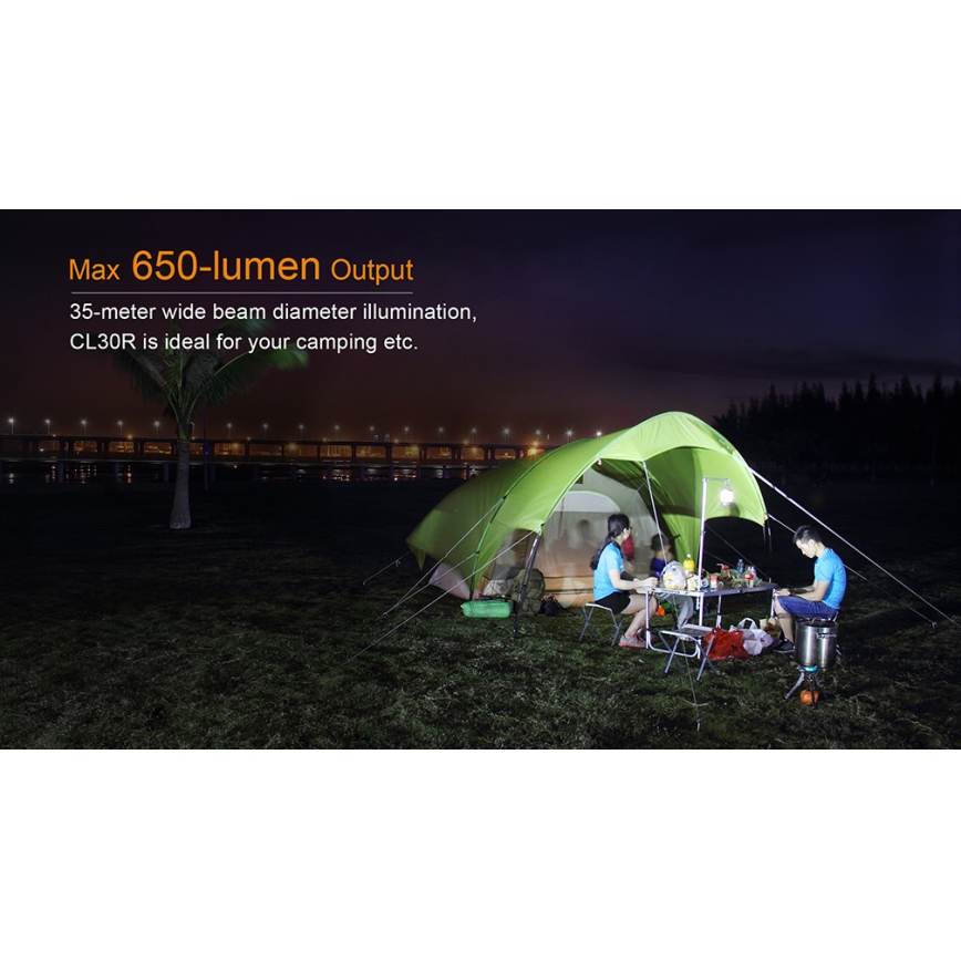 Fenix CL30R - LED Prenosna punjiva lampa LED/USB IPX7 650 Im 300 h