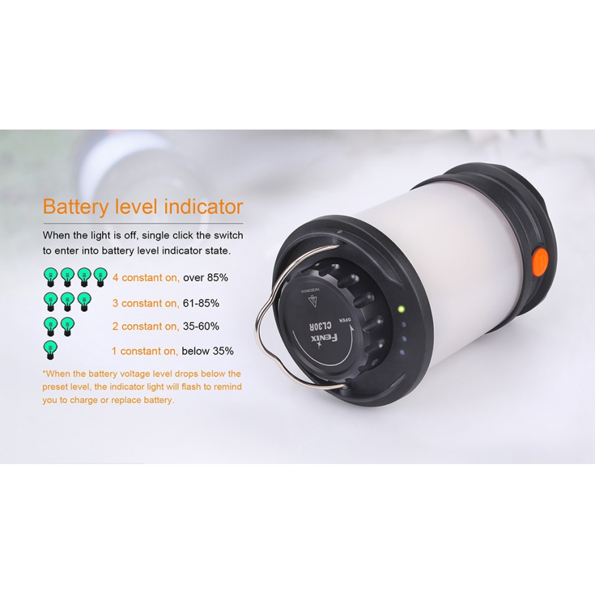 Fenix CL30R - LED Prenosna punjiva lampa LED/USB IPX7 650 Im 300 h