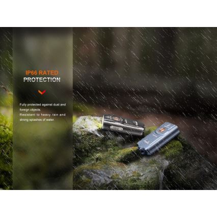 Fenix E03RV20BLU - LED punjiva baterijska lampa LED/USB IP66 500 Im 30 h 400 mAh